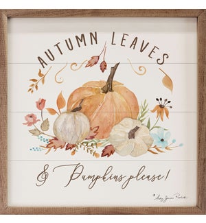 Autumn Leaves And Pumpkins By Audrey Jeanne Roberts